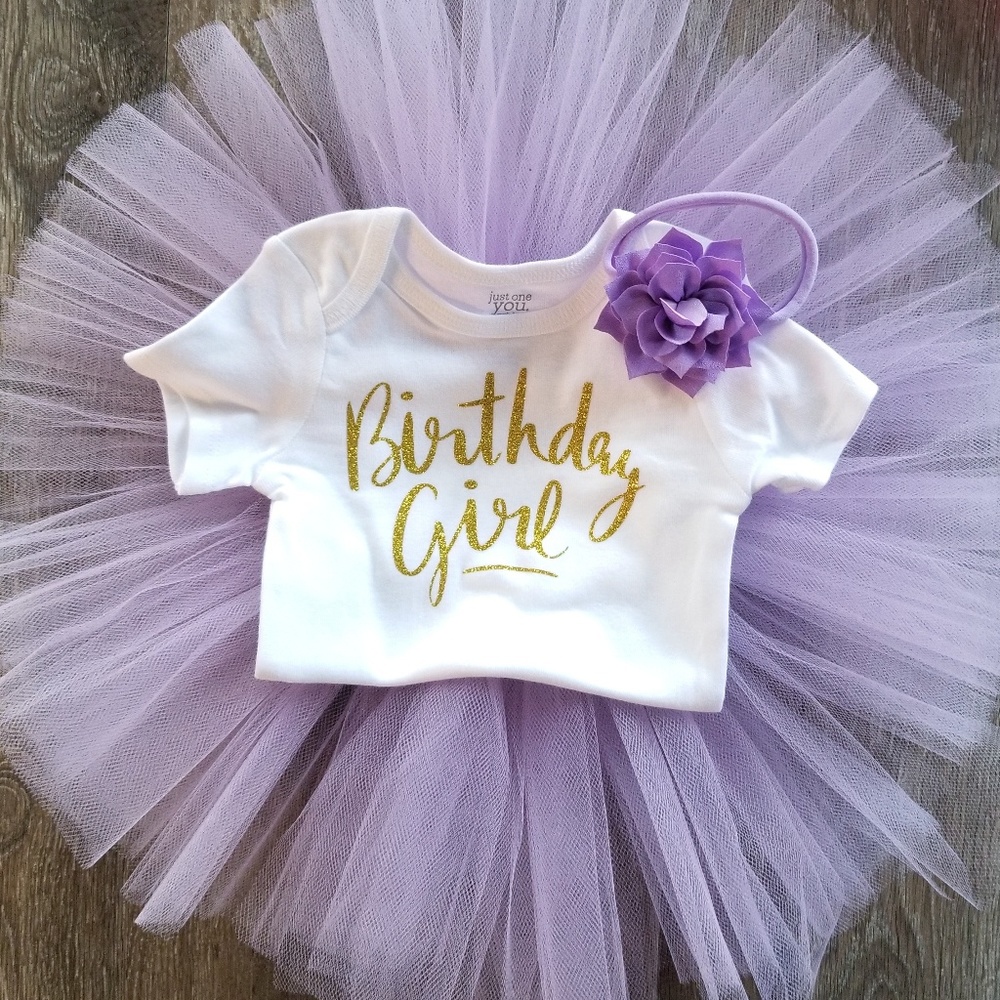 New Handmade 1st Birthday Tutu and Onesie